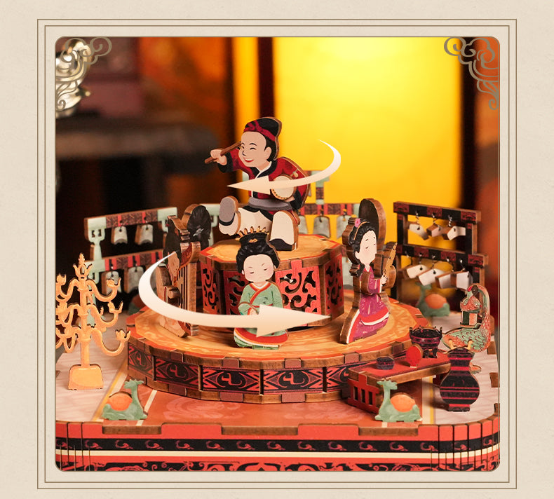 Han Dynasty Imperial DIY Wooden Music Box (Handcrafted) - Oriental Treasures