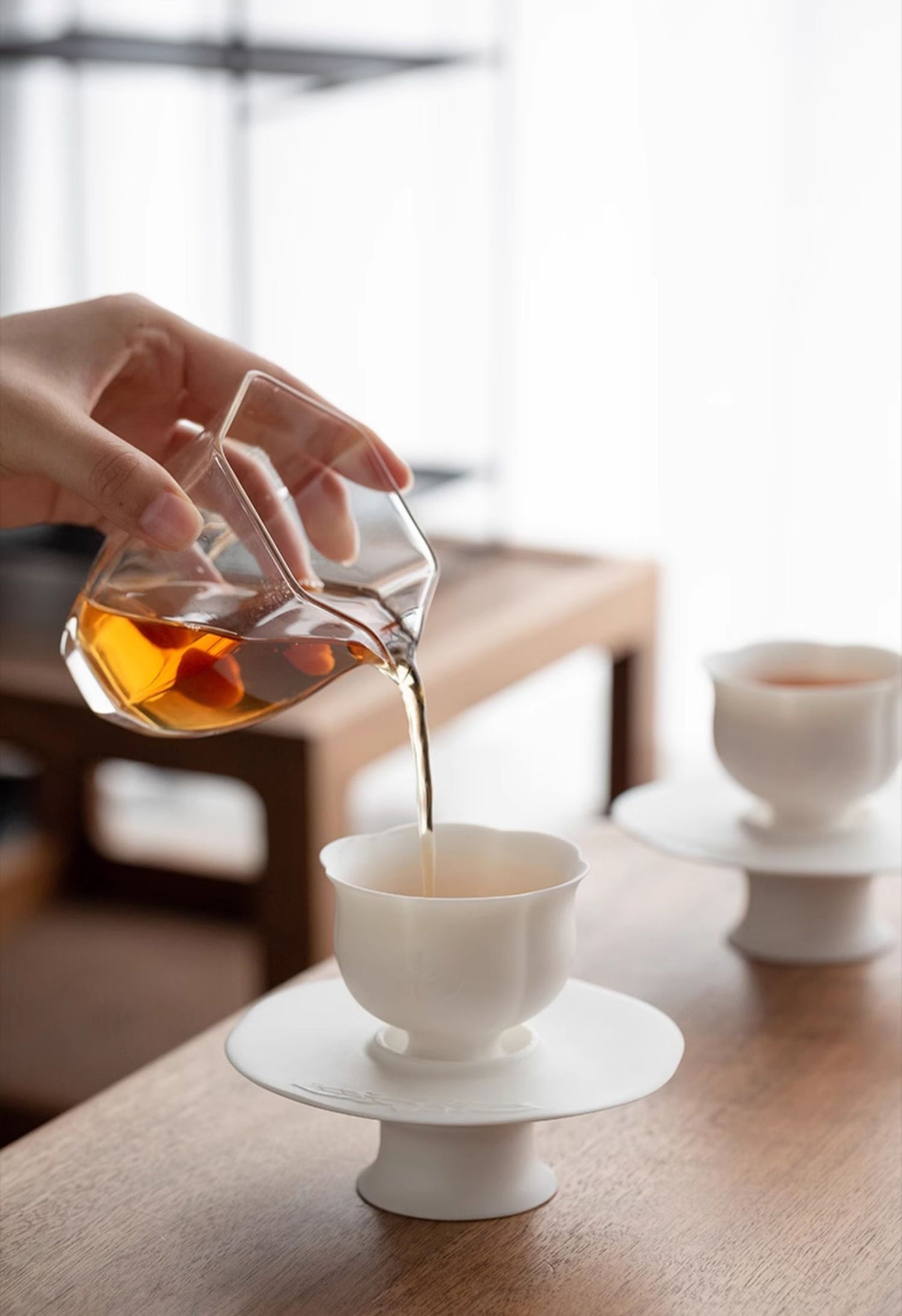 A Pair of Symmetrical Song-Style Tea Bowls