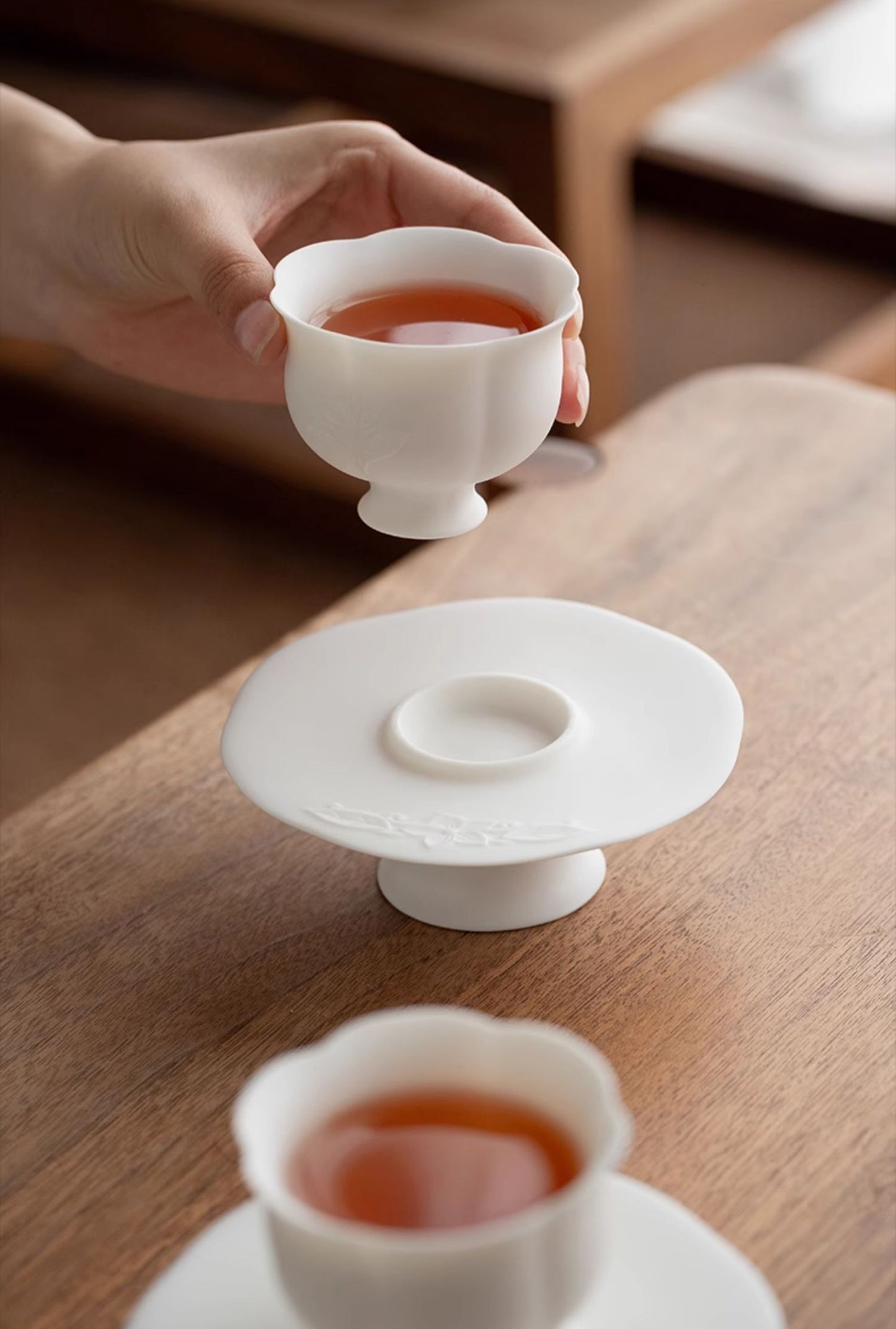A Pair of Symmetrical Song-Style Tea Bowls