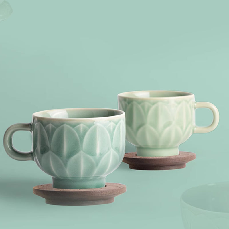 Celadon Lotus Cup - Oriental Treasures