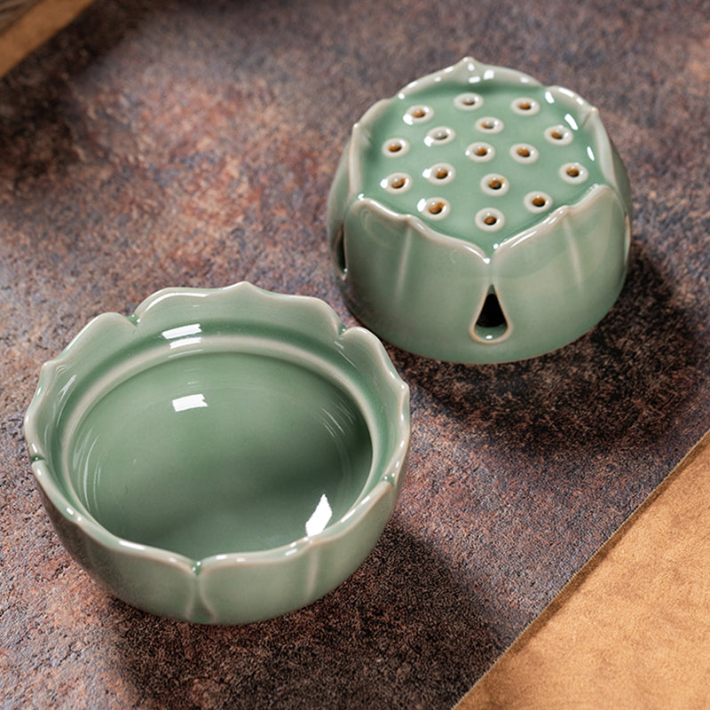 Longquan Celadon Zen Incense Burner - Oriental Treasures