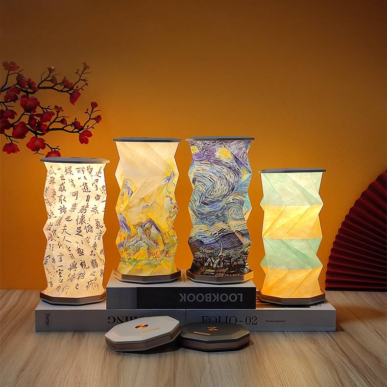 Foldable LED Night Light - Creative Rotating Eco-Friendly Design