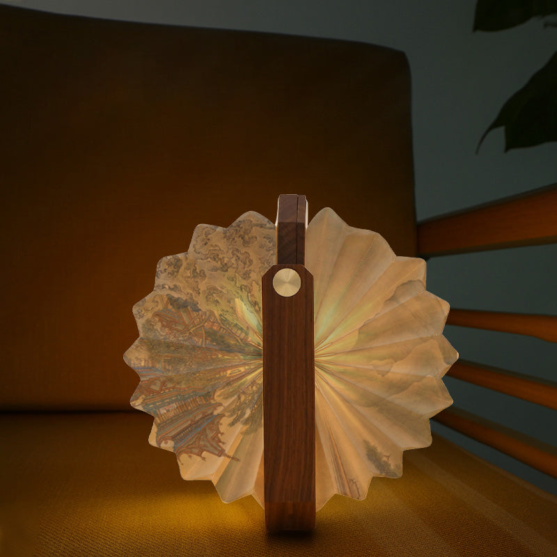 Origami Accordion Lamp - Unique Shape-Shifting Light Sculpture for Any Space