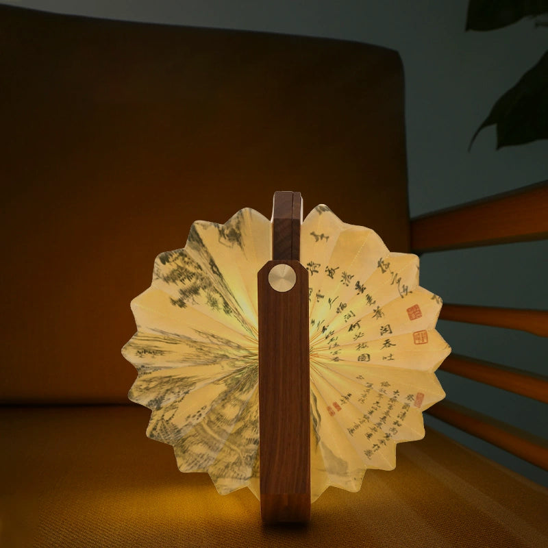 Origami Accordion Lamp - Unique Shape-Shifting Light Sculpture for Any Space