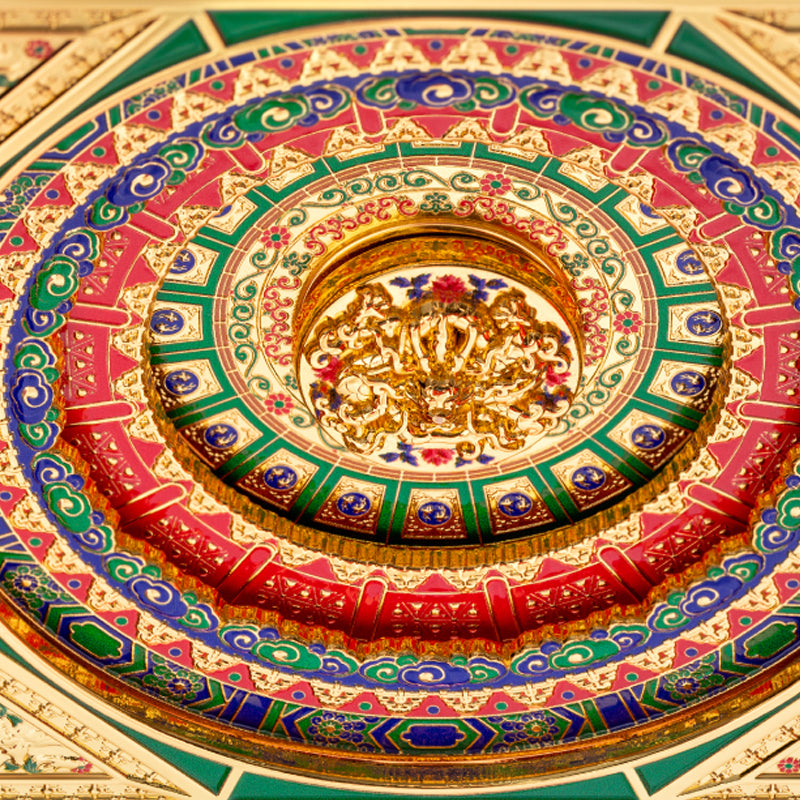 Wanchun Pavilion Multi-Layered Magnetic Caisson Fridge Magnet - Oriental Treasures