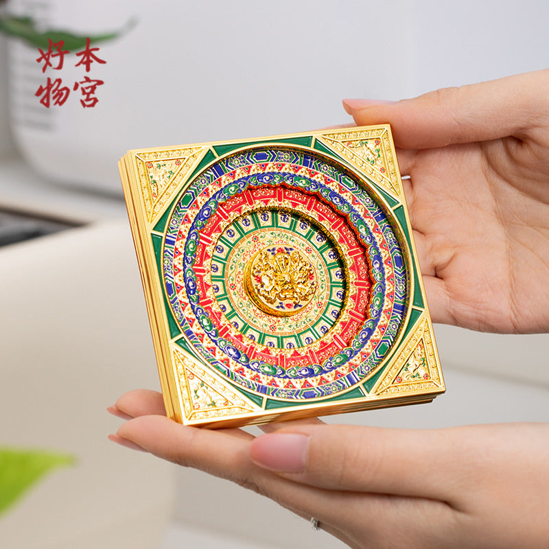 Wanchun Pavilion Multi-Layered Magnetic Caisson Fridge Magnet - Oriental Treasures