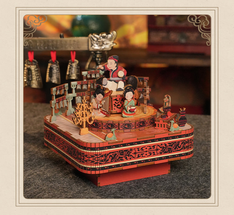 Han Dynasty Music Box - Handcrafted Imperial DIY Wooden Music Box ...