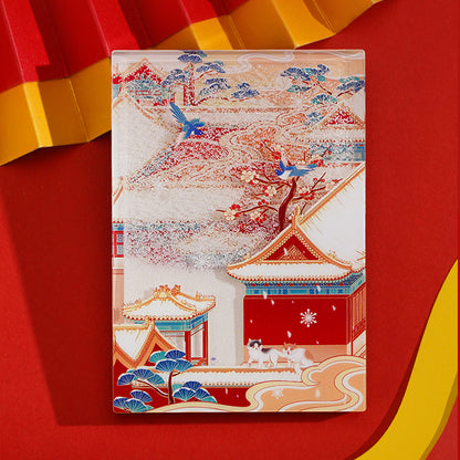 Purple Forbidden Snow Quicksand Refrigerator Magnet - Oriental Treasures