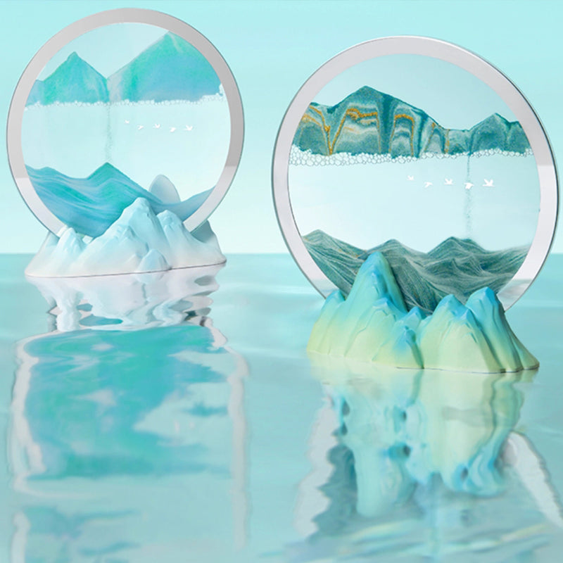 Thousand Miles of Rivers and Mountains Quicksand Painting - Decoration - Oriental Treasures
