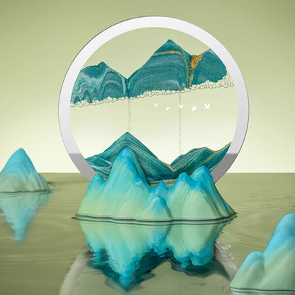 Thousand Miles of Rivers and Mountains Quicksand Painting - Decoration - Oriental Treasures