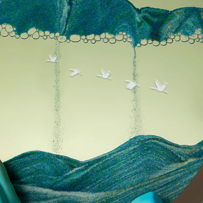 Thousand Miles of Rivers and Mountains Quicksand Painting - Decoration - Oriental Treasures