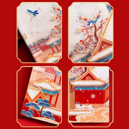 Purple Forbidden Snow Quicksand Refrigerator Magnet - Oriental Treasures