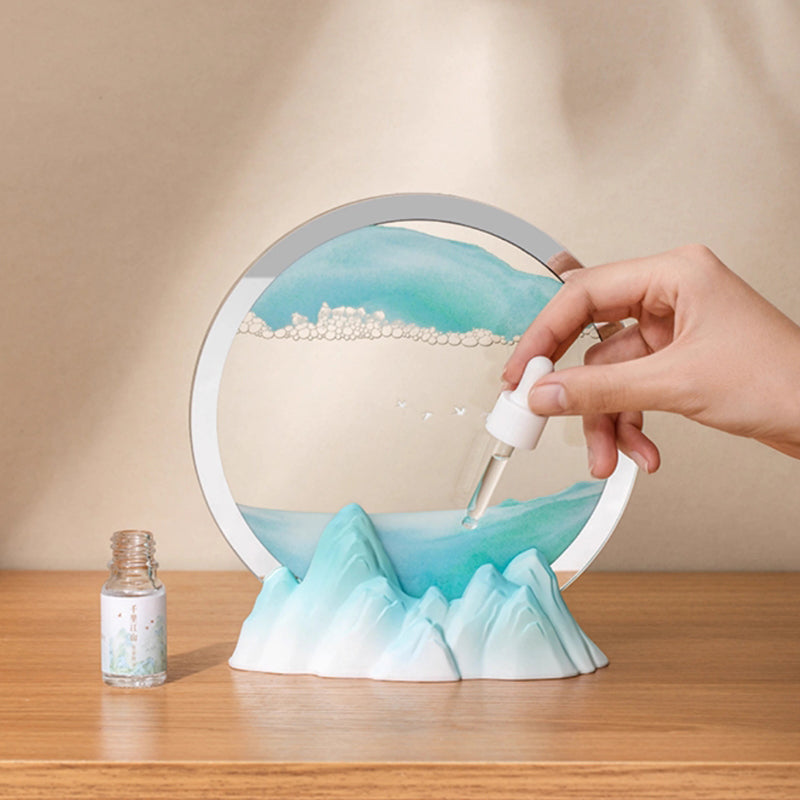 Thousand Miles of Rivers and Mountains Quicksand Painting - Decoration - Oriental Treasures