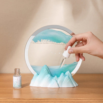 Thousand Miles of Rivers and Mountains Quicksand Painting - Decoration - Oriental Treasures