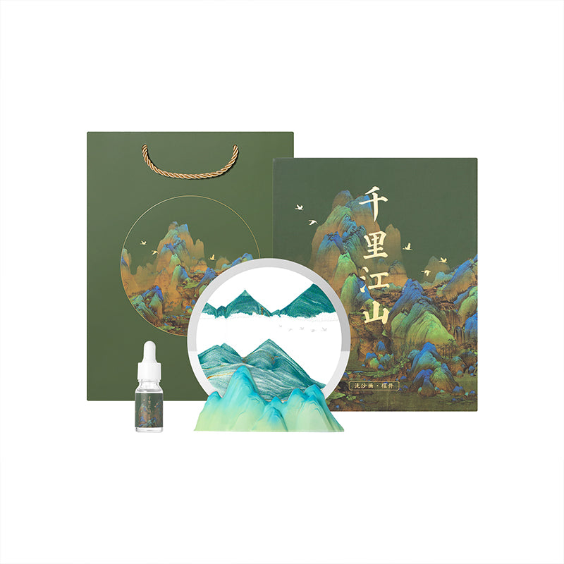 Thousand Miles of Rivers and Mountains Quicksand Painting - Decoration - Oriental Treasures