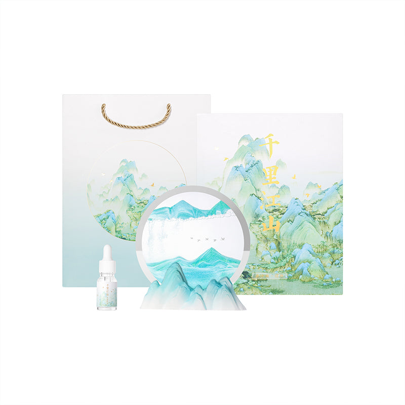 Thousand Miles of Rivers and Mountains Quicksand Painting - Decoration - Oriental Treasures