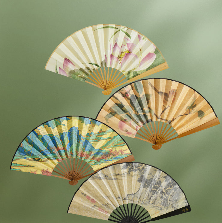 Chinese Cultural Heritage Fan – Famous Paintings & Modern Elegance for Collectors