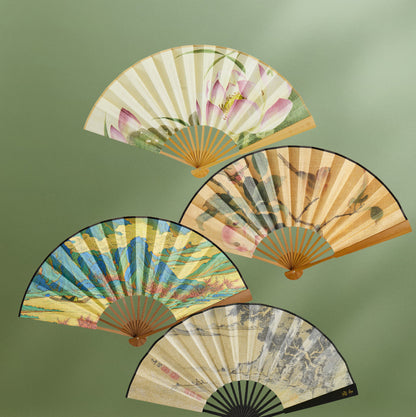 Chinese Cultural Heritage Fan – Famous Paintings & Modern Elegance for Collectors