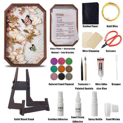 Cloisonné Enamel DIY Craft Kit – Intangible Cultural Heritage Art Material Pack with Tools & Guide