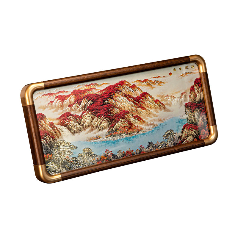 "The Great Wall" — Hand-Forged Copper Relief Sculpture - Oriental Treasures