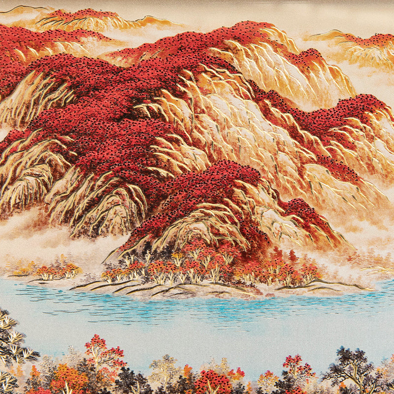 "The Great Wall" — Hand-Forged Copper Relief Sculpture - Oriental Treasures
