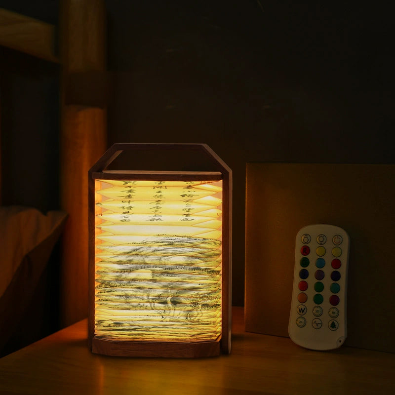 Origami Accordion Lamp - Unique Shape-Shifting Light Sculpture for Any Space
