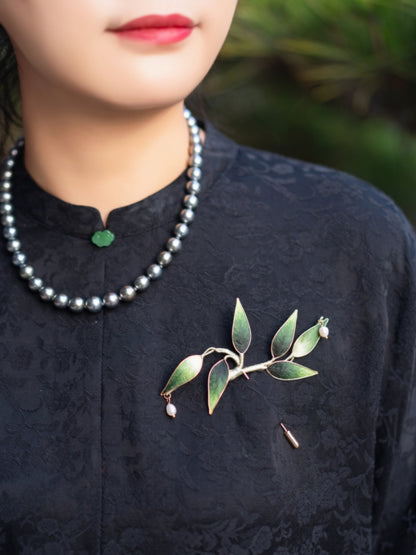 Yangzhou Silk Velvet Brooch - Intangible Cultural Heritage Flower Brooch