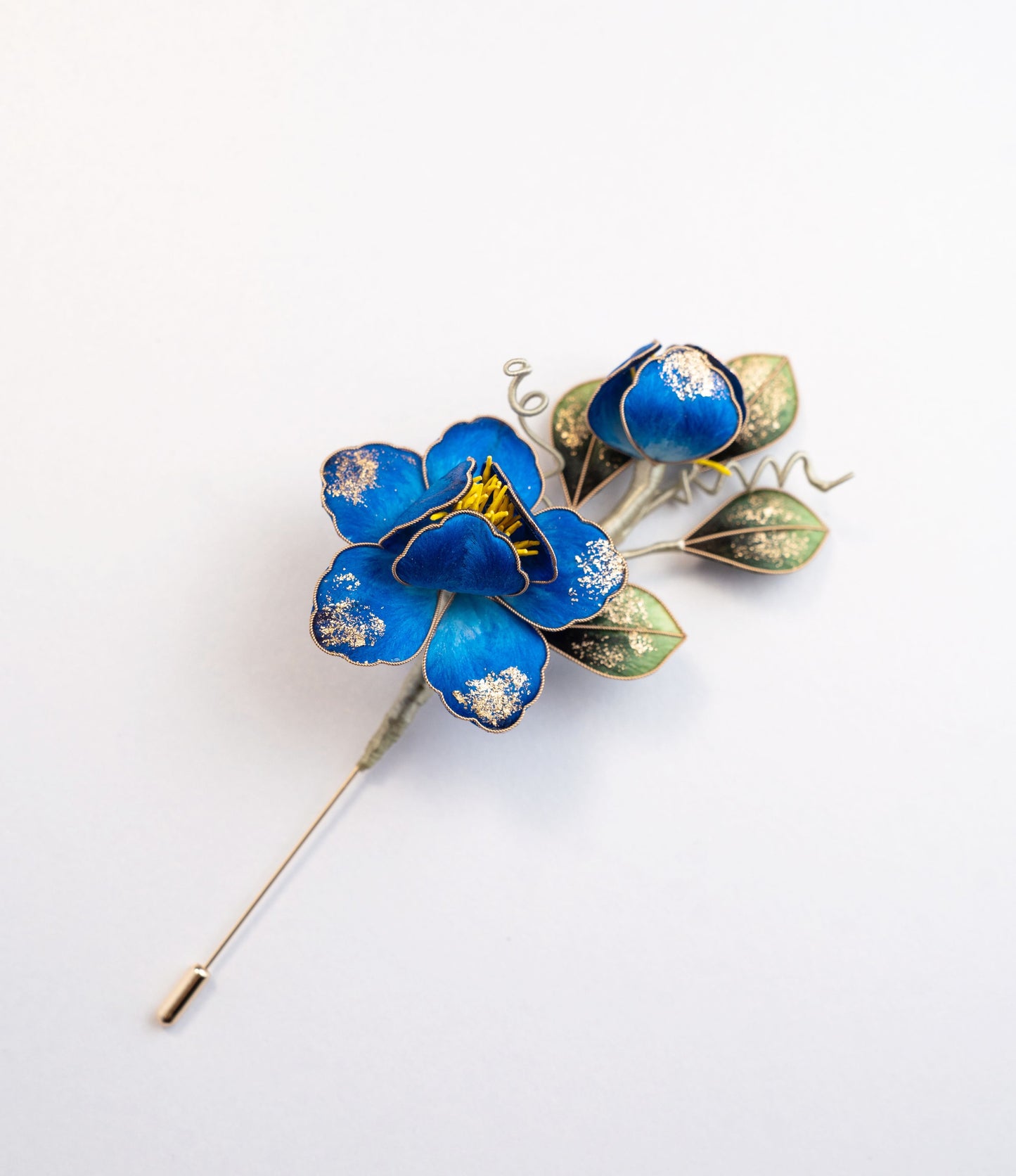 Yangzhou Silk Velvet Brooch - Intangible Cultural Heritage Flower Brooch