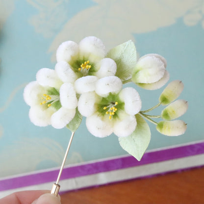 Yangzhou Silk Velvet Brooch - Intangible Cultural Heritage Flower Brooch