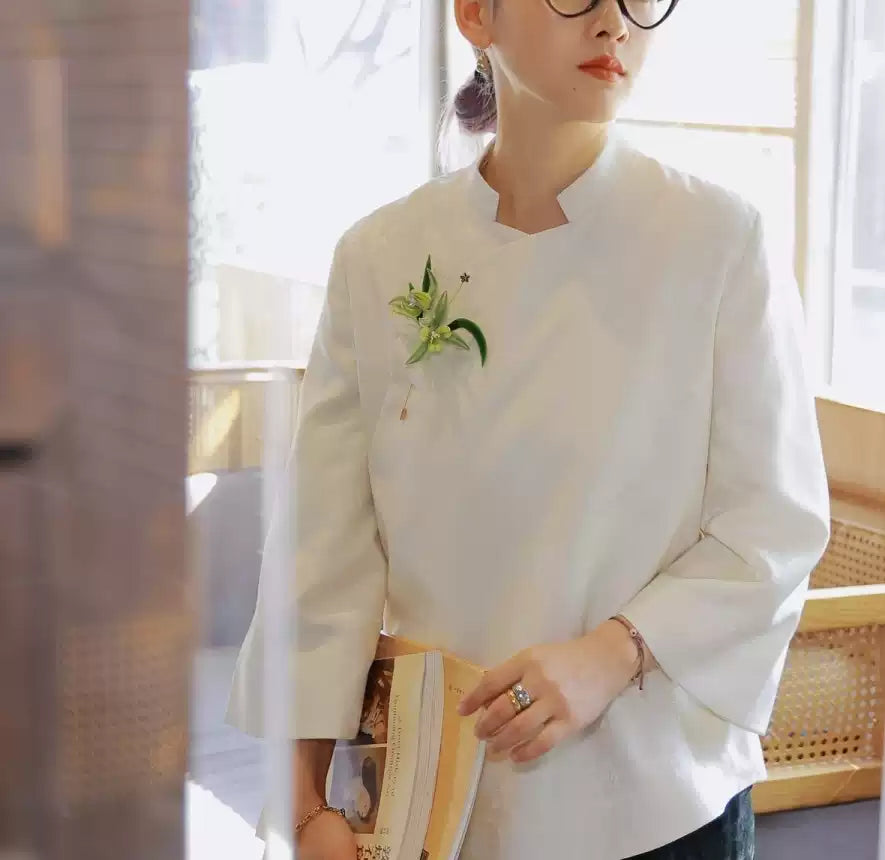 Yangzhou Silk Velvet Brooch - Intangible Cultural Heritage Flower Brooch